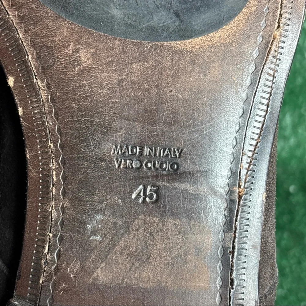 SUITSUPPLY Formal Shoes Men's US 12 /‎ EU 45 Double Monk Strap Brown Suede